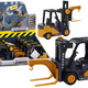 Forklift With Hook Adjustable Friction Drive Yellow