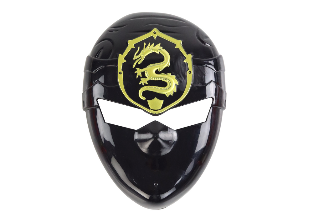 Conjunto de guerreiro ninja máscara espadas punhais decorações vermelhas