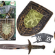 Knight Set Bow Sword Shield Knight Costume