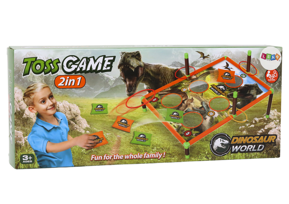 Arcade Game Bag Throw Hoop 2in1 Dinosaurs Board