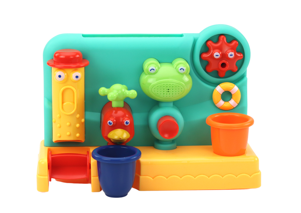 Children's Bath Toy Fountain Grinder Frog Faucet