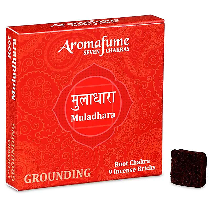 Aromafume Chakra Røgelsesten 1. Chakra --pakke med 3 stk - 40 G