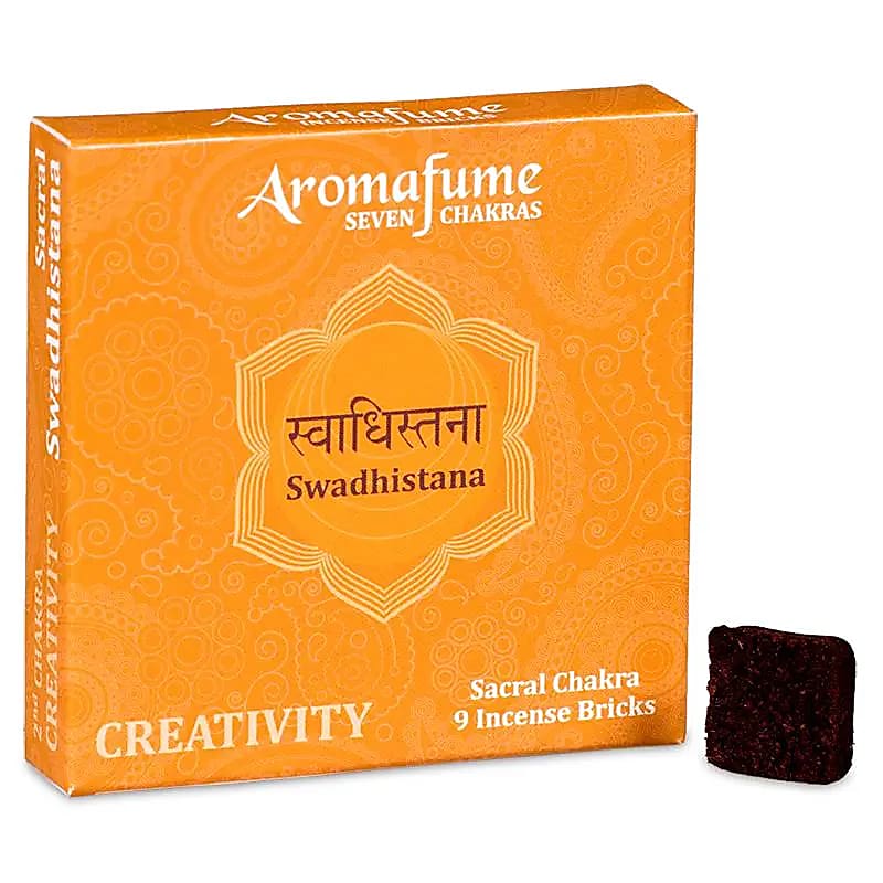 Aromafume Chakra Wierookblokjes 2e Chakra - pakket van 3 stuks - 40 G