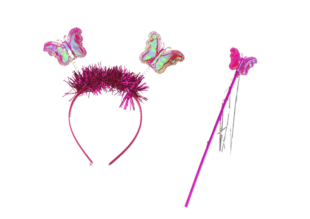 Fairy Costume Butterfly Disguise Outfit Pink Wings
