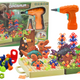 3d Construction Puzzle Blocks Diy Dinosaurs Disassembly Drill