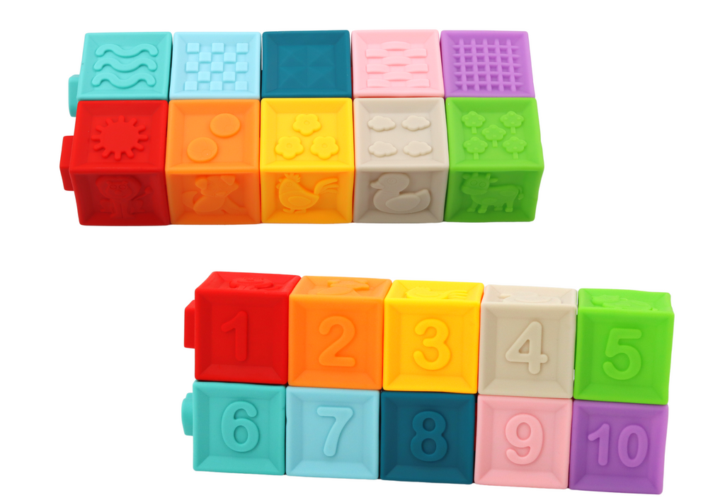 Educational Puzzle For Toddlers Blocks Shapes Numbers