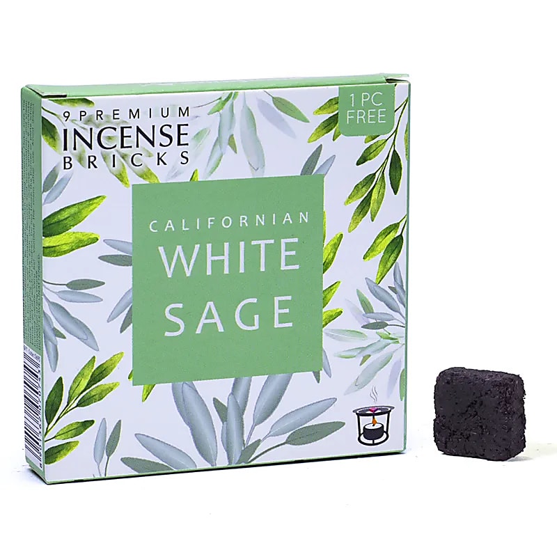 Aromafume Incenso Bricks White Sage - pacote de 3 unidades - 40gr