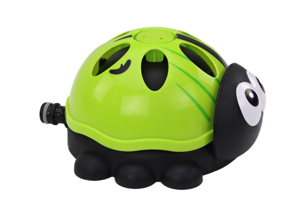 Castle Sprinkler Ladybug Green Water Fountain