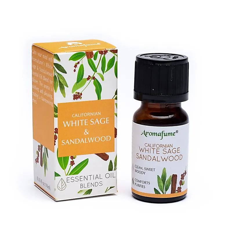 Fehér zsálya és szantálfa illóolaj keverék aromafüm -- 3 db-os kiszerelés - 10 ml