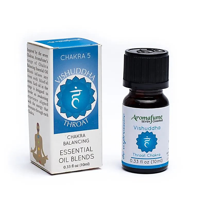 Vishuddha Chakra Essential Oil Blend Aromafume --package Of 3 Pcs - 10 Ml