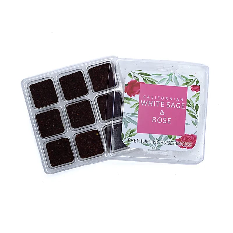 Aromafume Incenso Bricks White Sage & Rose - pacote de 3 unidades - 40 G