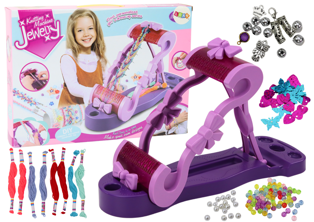 Set Of A Creative Machine For Making Jewelry Embroidery Thread Beads