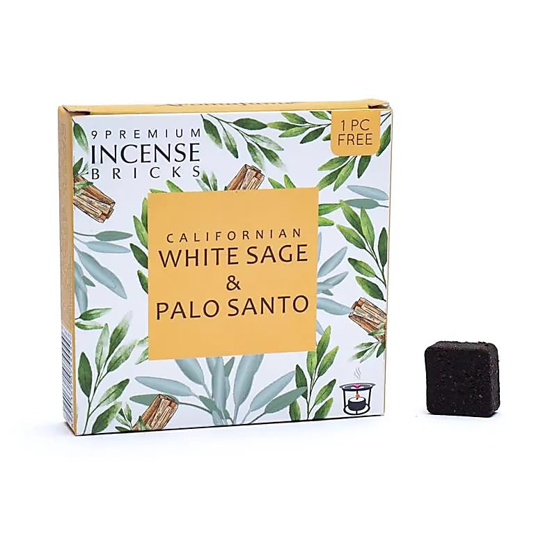 Aromafume Incenso Bricks White Sage & Palo Santo - pacote de 3 unidades - 40g