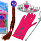 Little Princess Accessories Set Wand Glove Crown Braids