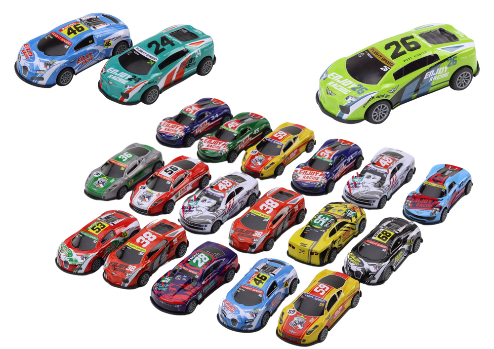 Set Spielzeugautos Spring Springs Sport-Rennwagen 1:64 20-tlg.