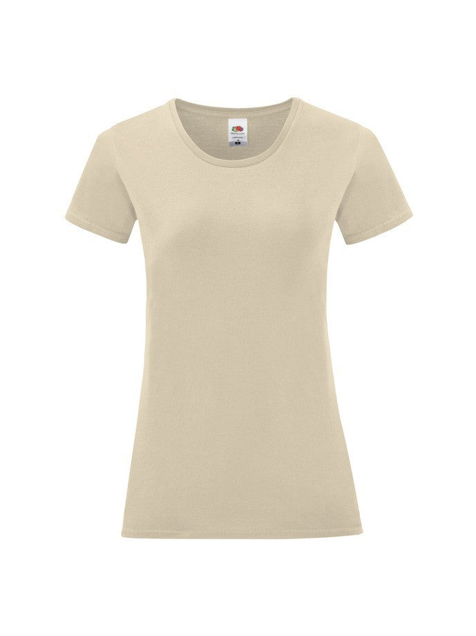 Camiseta mujer Fruit Of The Loom Iconic 150 T Natural