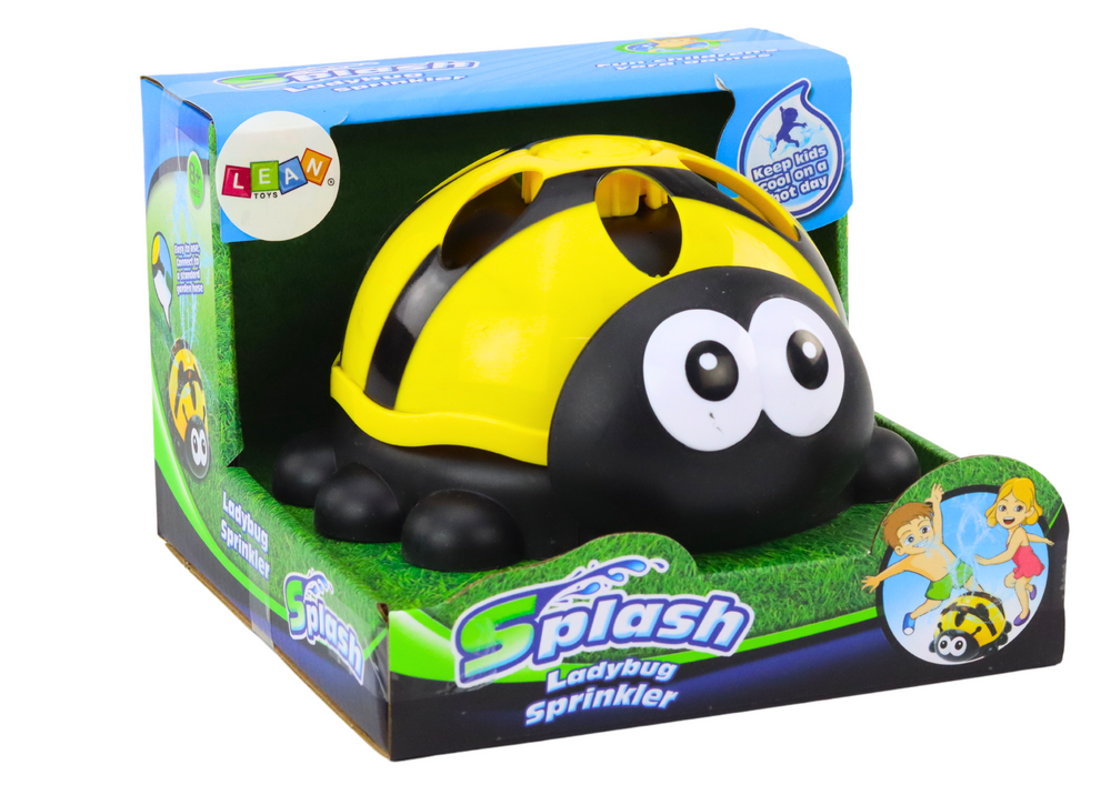 Garden Sprinkler Ladybug Water Fountain Yellow