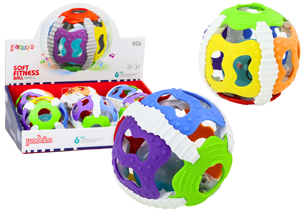 Sensory Ball For Babies Rubber Lights Sounds Colorful