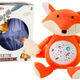 Plush Teddy Bear Sleeping Lights Sounds Night And Day Mode Fox