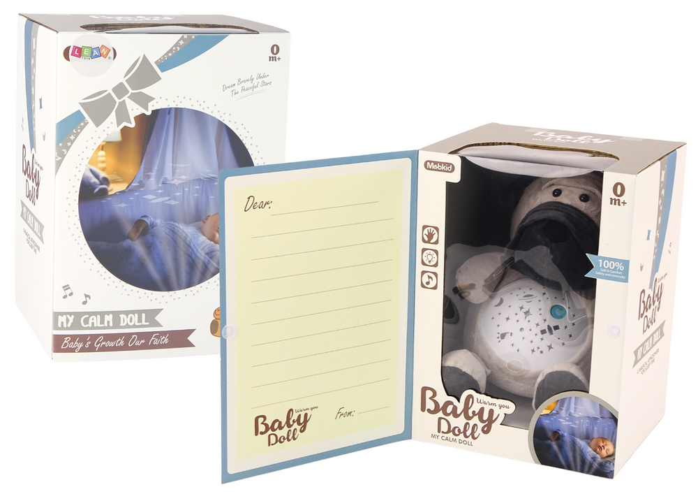 Teddy Bear Sleeping Lights Sounds Night And Day Mode Dog