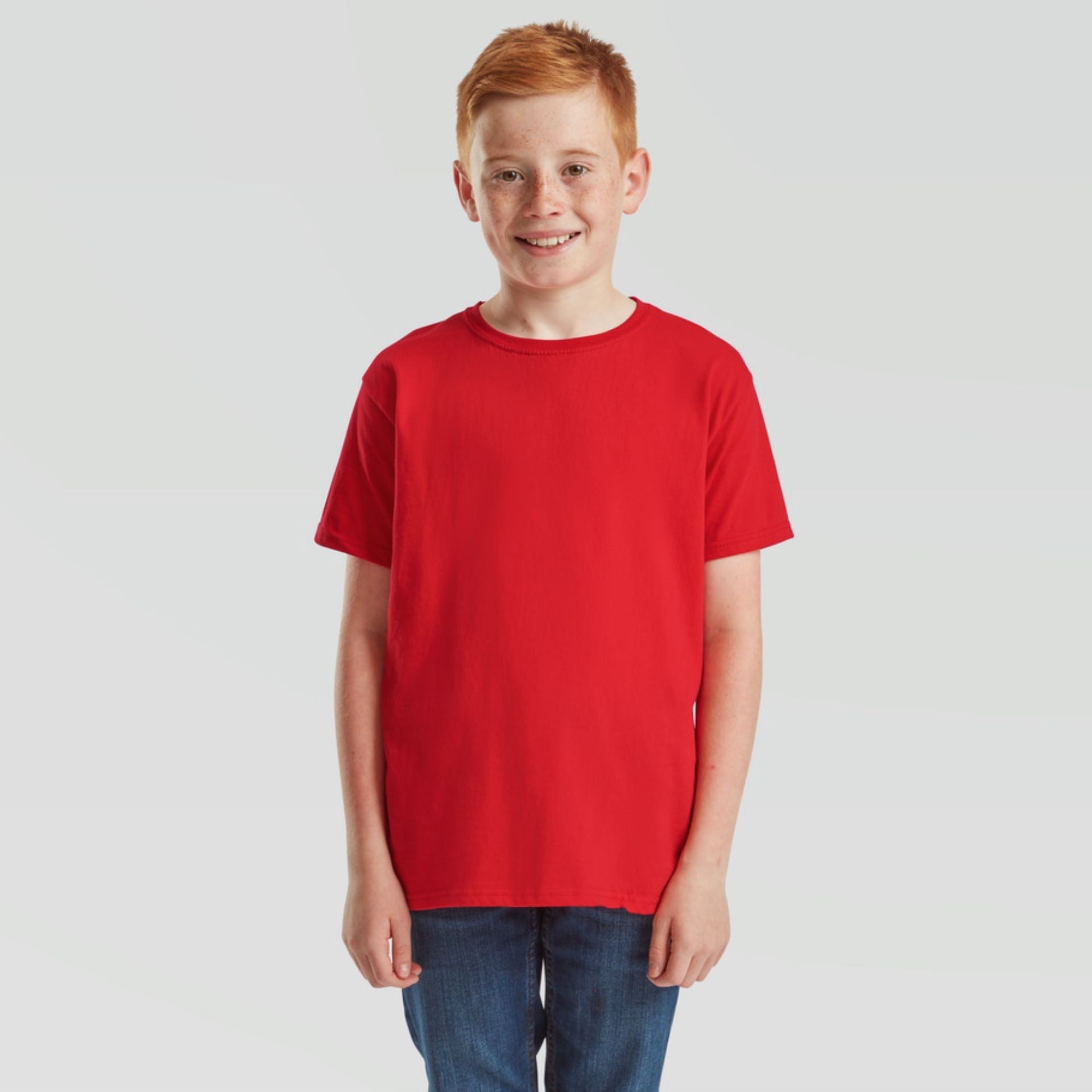 Ikonické dětské tričko Fruit Of The Loom 150 Rojo
