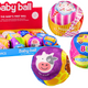 Soft Ball With Rattle Colorful Ball Animals Fruits 10cm Mix
