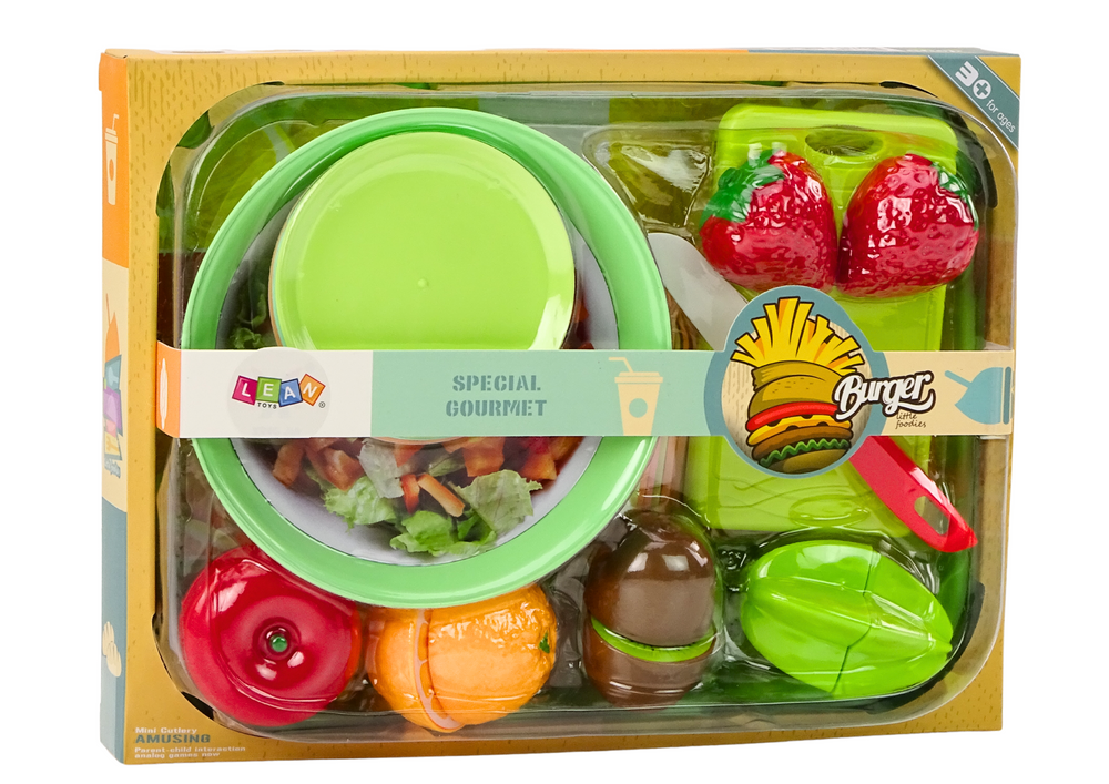Fruit Cutting Set Salad Cutlery Tray Foodstuffs 25 Pcs.