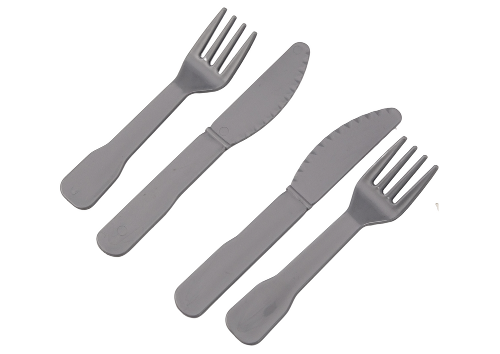 Snabbmatsset Frukt Biff Glass Tillbehör Pizza Pommes frites 26 St.