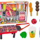 Set Party Grill Food Drinks Vegetables 40 Elements