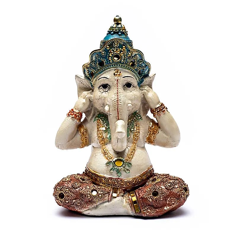 Ganesh Statue Hear No Evil - 15x10x21 Cm
