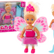 2in1 Mini Doll Mermaid Fairy Tail Wings
