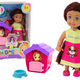 Mini Doll Long Hair Colorful Dress Dog Buda