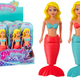 Mermaid Bath Wind Up Water Floating Turquoise Pink Doll Mix