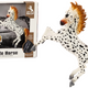 Horse Figurine White Horse With Polka Dots Standing Stable Farm Cute Horse