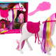 Horse Figurine White Horse Grooming Saddle Stable Farm Cute Horse