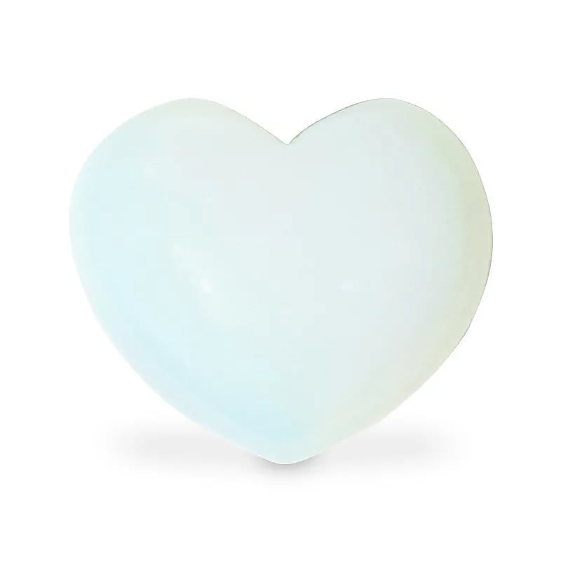 Opalite Heart Worry Stones --package Of 5 Pcs - 2.5x2.5 Cm