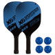 Sraith As 2 Paddles Pickleball Adhmaid Le 4 Liathróidí Azul ÚNIKA