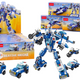 Police Cars Motor Boot Airplane Police Construction Blocks Mix