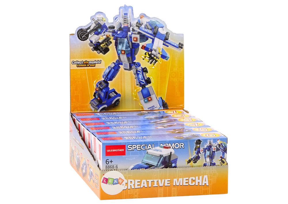 Police Cars Motor Boot Airplane Police Construction Blocks Mix