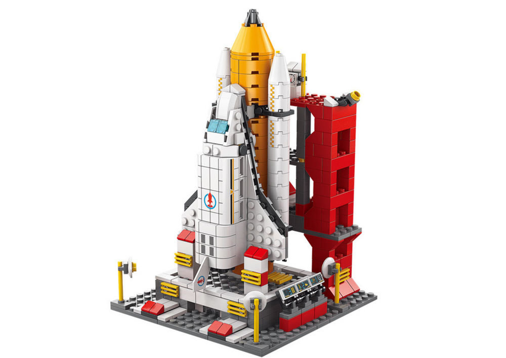 Construction Bricks Space Rocket 6in1 Space Vehicles 1000 Pcs.