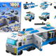 Police Truck Construction Bricks 6in1 Set Police Vehicles 1000pcs