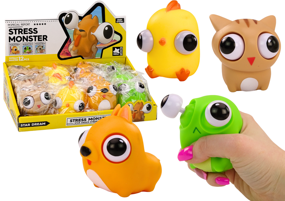 Anti-stress Toy Happy Monster Gniotek Sensory Mix