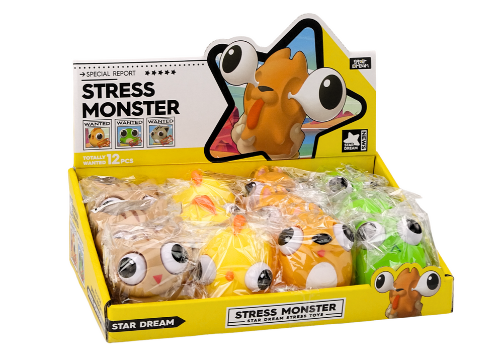 Anti-stress Toy Happy Monster Gniotek Sensory Mix