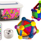 Magnetic Blocks With Light In A Box Of 154 Elements