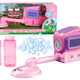Soap Bubble Machine Lawn Mower Trimmer Two Fluids Pink