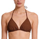 Squba Triangle Bikini Top Marrón