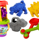 Dinosaur Sand Set Grinder Funnel Spatula Rake Watering Can Molds