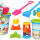 Sand Toy Set Bucket Grinder Watering Can Colorful Molds