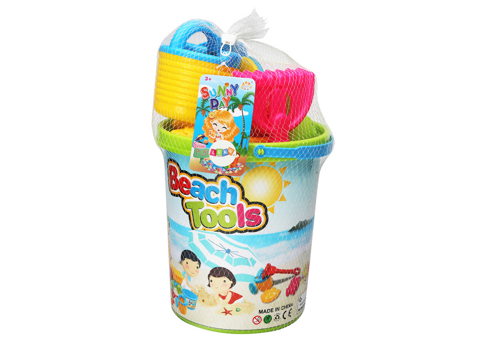 Sand Toy Set Bucket Grinder Watering Can Colorful Molds