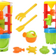 Set Of Sand Toys Large Grinder Bucket Colorful Molds